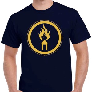 The Yellow Logo T-shirt (Navy blue)